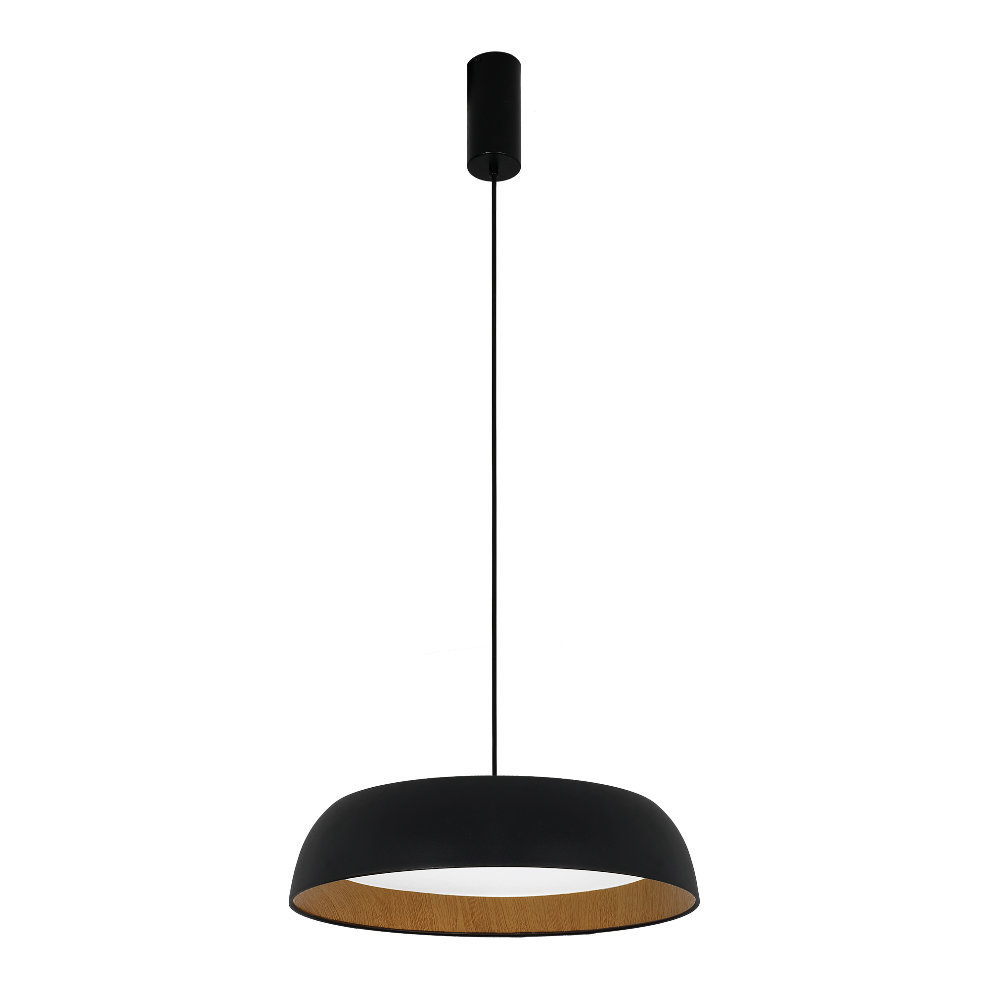 SLE1812-403-01 Светильник подвесной Черный, Древесный/белая LED 1*30W 4000K МЬЮЗЕ