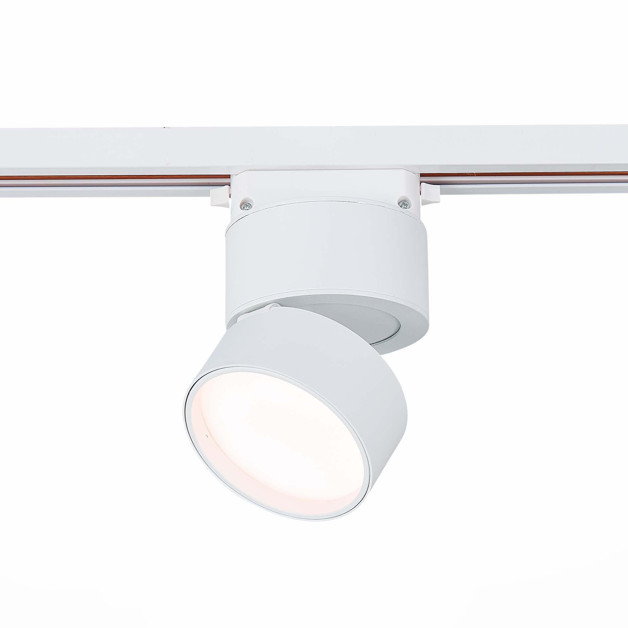 ST651.536.09 Св-к трек. Белый LED 1*9W 3000K 720Lm Ra>90 120° IP20 D85xH122 170-240VV БЭЙС